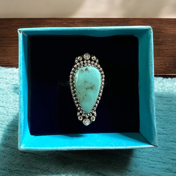 Blue Moon Turquoise Sterling Silver Ring - Picture 3 of 12
